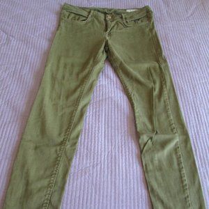 Zara Green Skinny Denim Jeans